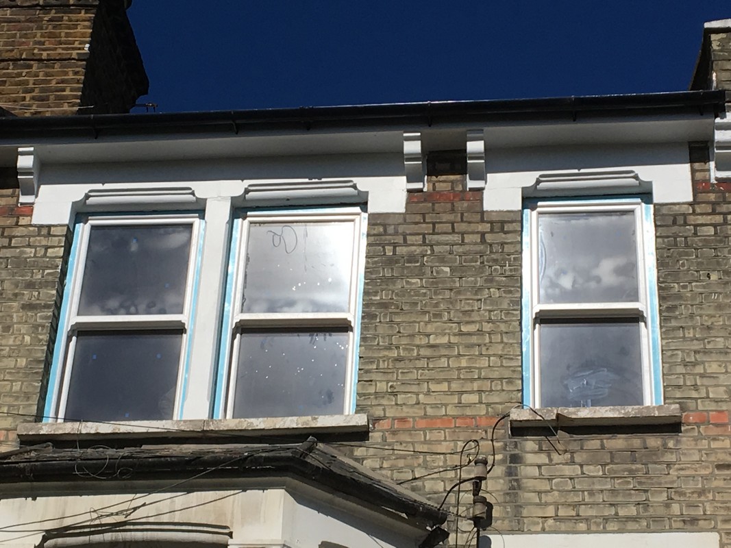 New uPVC sash windows fitted on Victorian terrace in Banstead